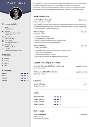 Eksempel på gratis CV