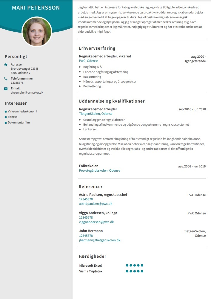 du referencer på dit CV -