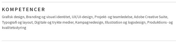 kompetencer på et CV for grafisk designer kompetencer på et CV for grafisk designer