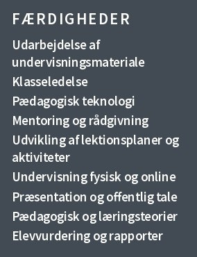 færdigheder på et lærer CV færdigheder på et lærer CV